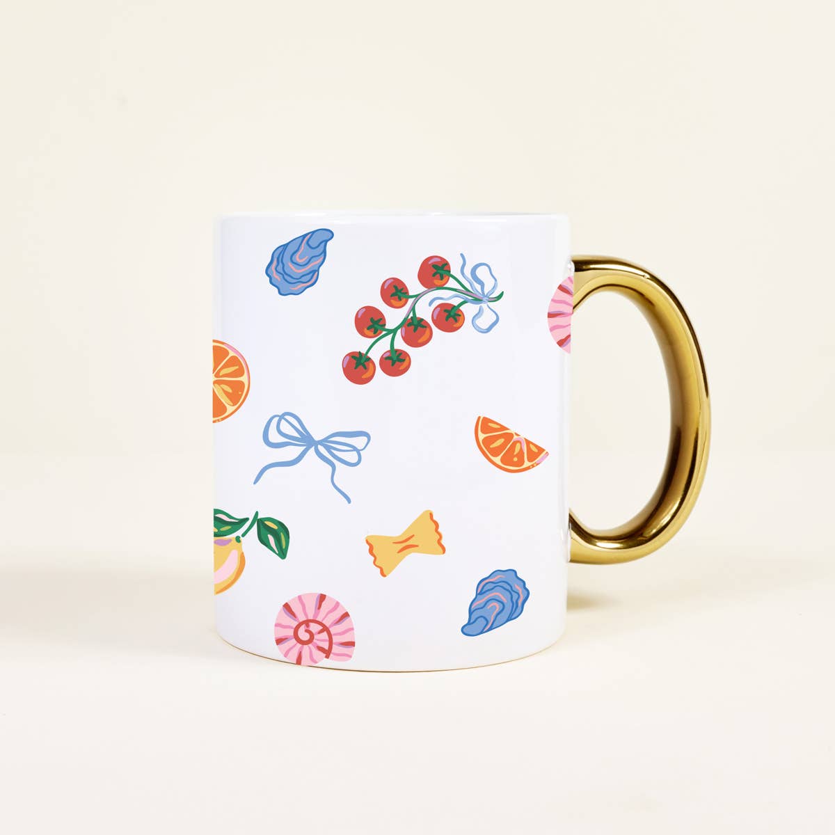 11 oz Cozy Cute Ceramic Mug–Italian Summer