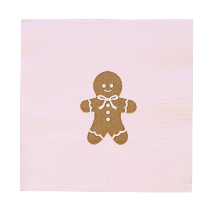 PRESALE: Pink Gingerbread Small Napkins