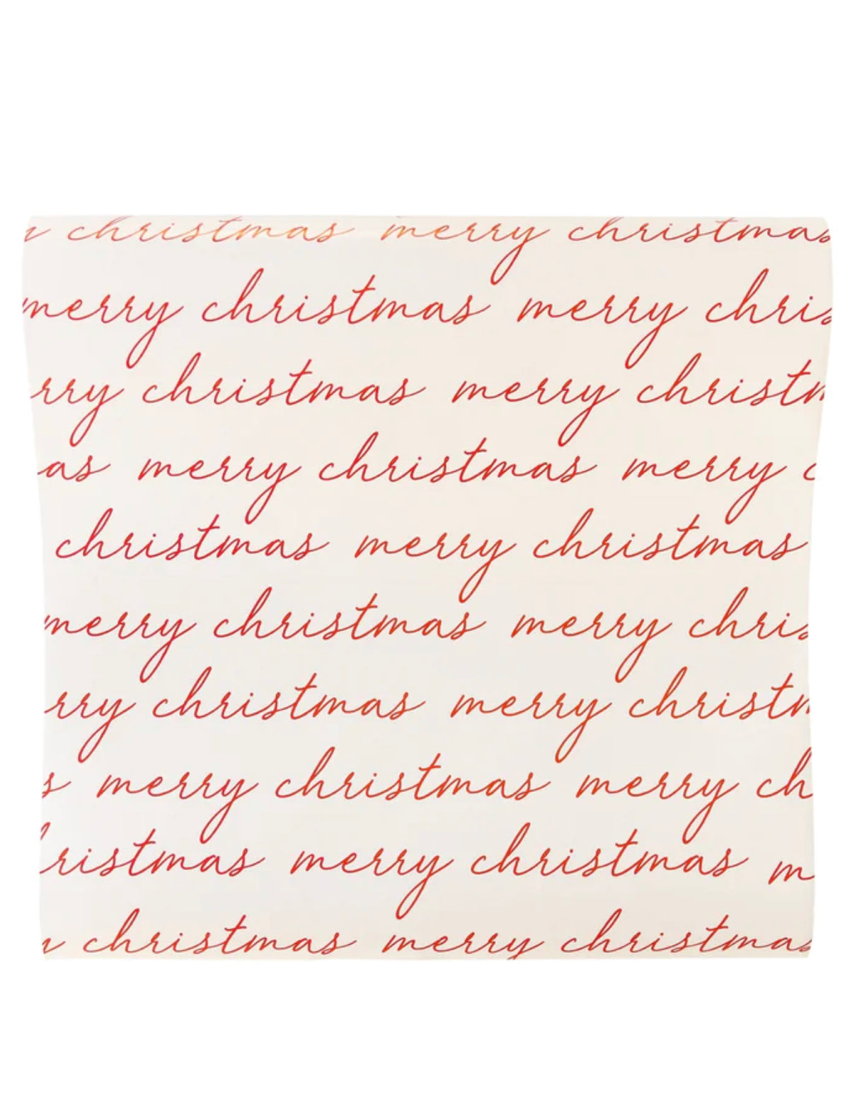 PRESALE SHIPPING MID OCTOBER - BEC1019 - BELIEVE MERRY CHRISTMAS SCRIPT PAPER TABLE RUNNER