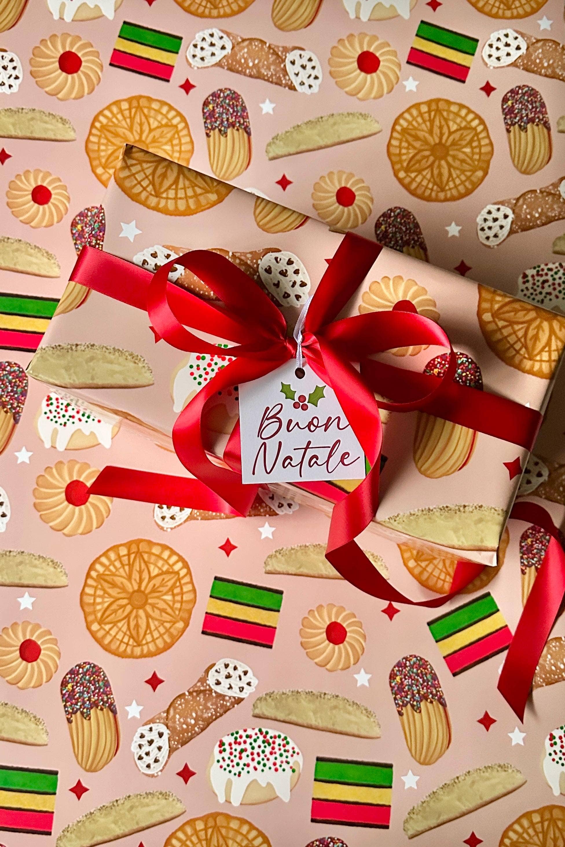 ITALIAN CHRISTMAS COOKIES WRAPPING PAPER