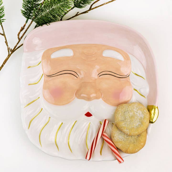 PREORDER: Pink Santa Platter