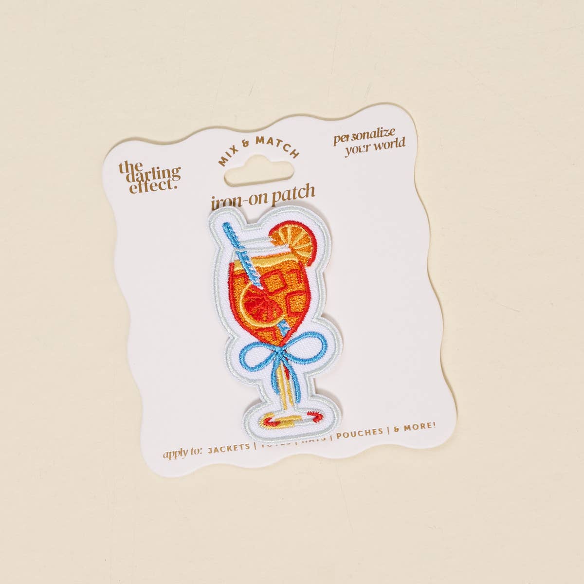 Mix & Match Iron-On Patch–Aperol Spritz