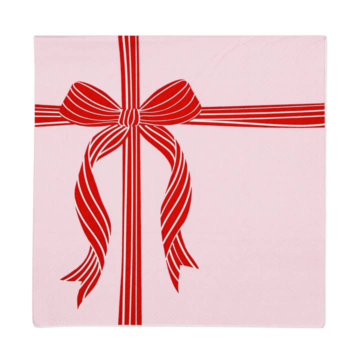 PRESALE: Red & Pink Present Large Napkins