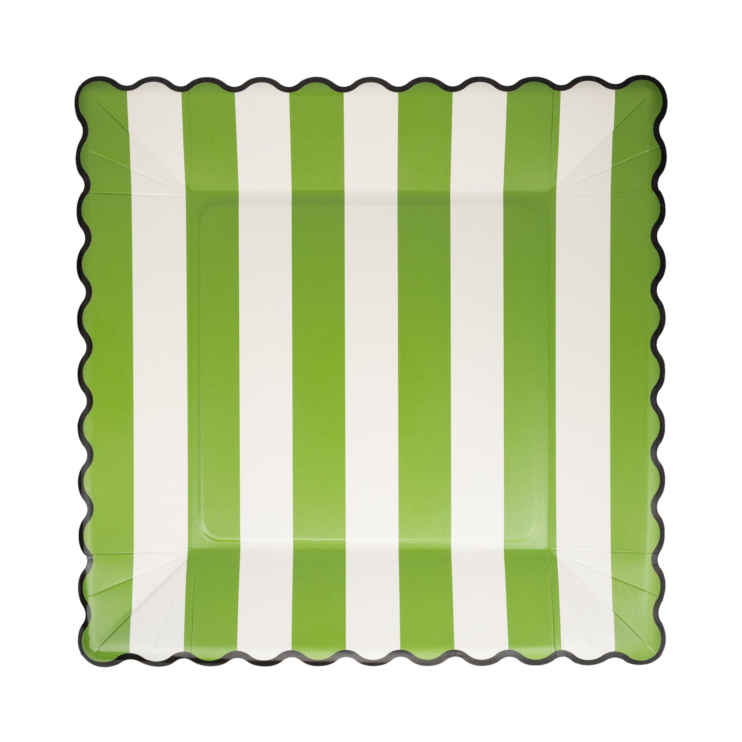 Presale: Wicked GREEN STRIPE PINK STRIPE 11" PLATE SET