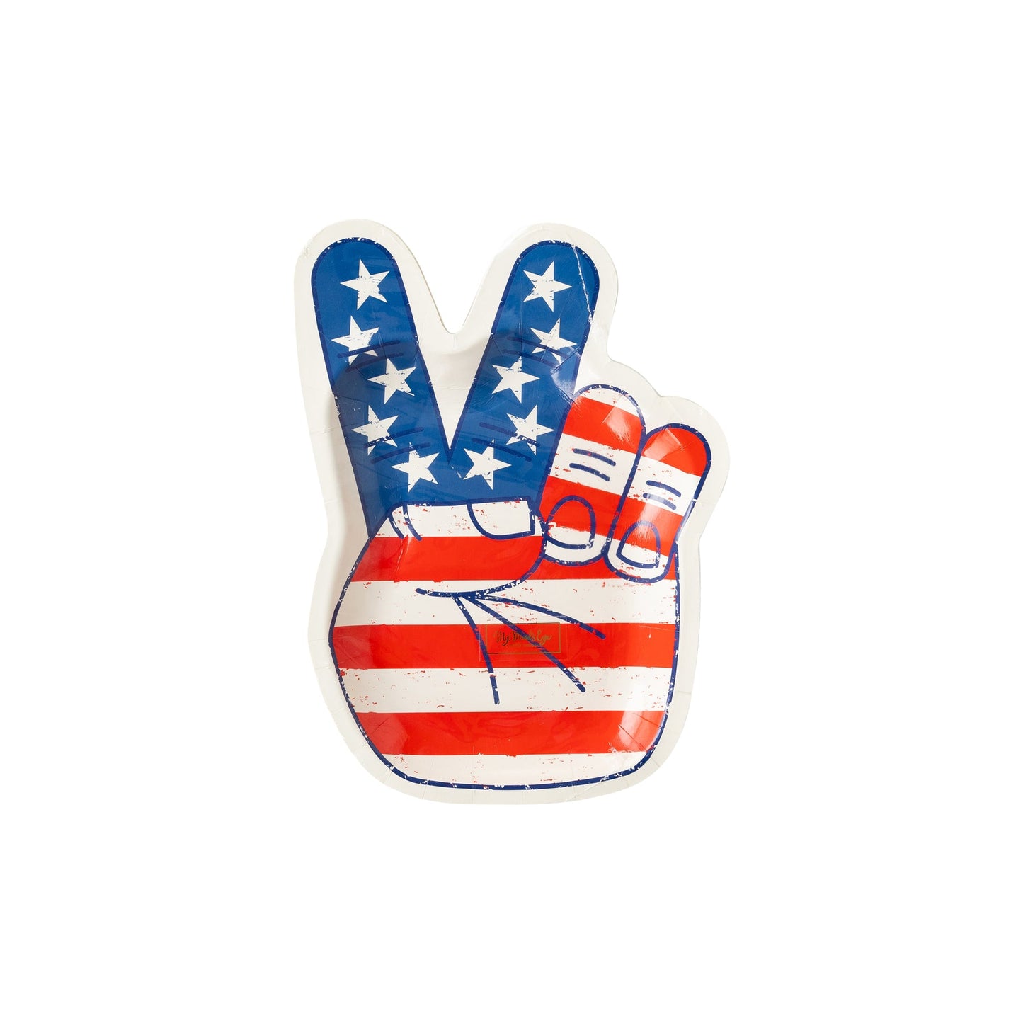 PEACE FLAG HAND PLATE