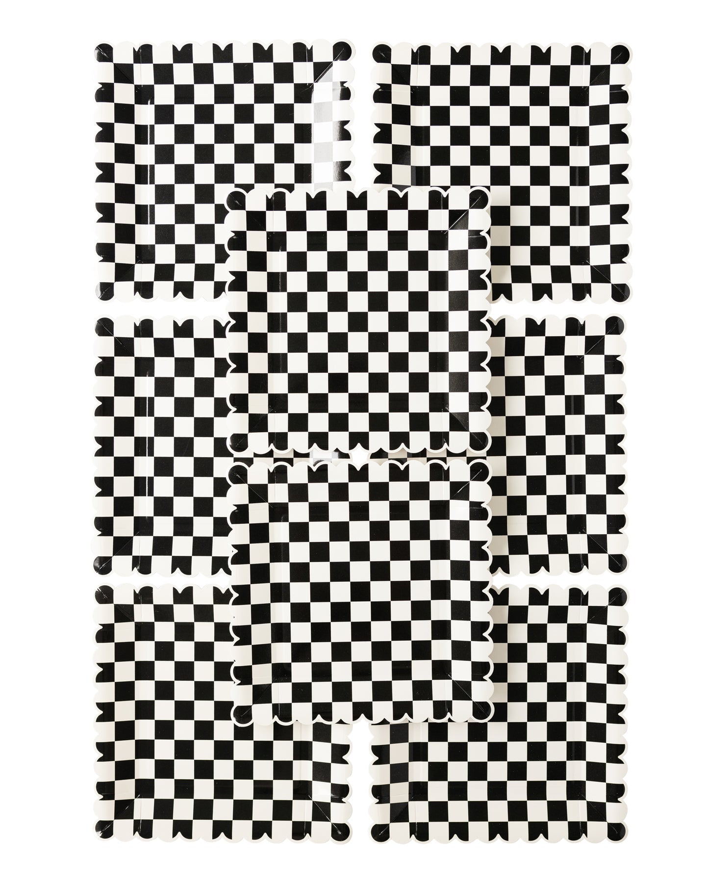 Party More Checkered Paper Plate