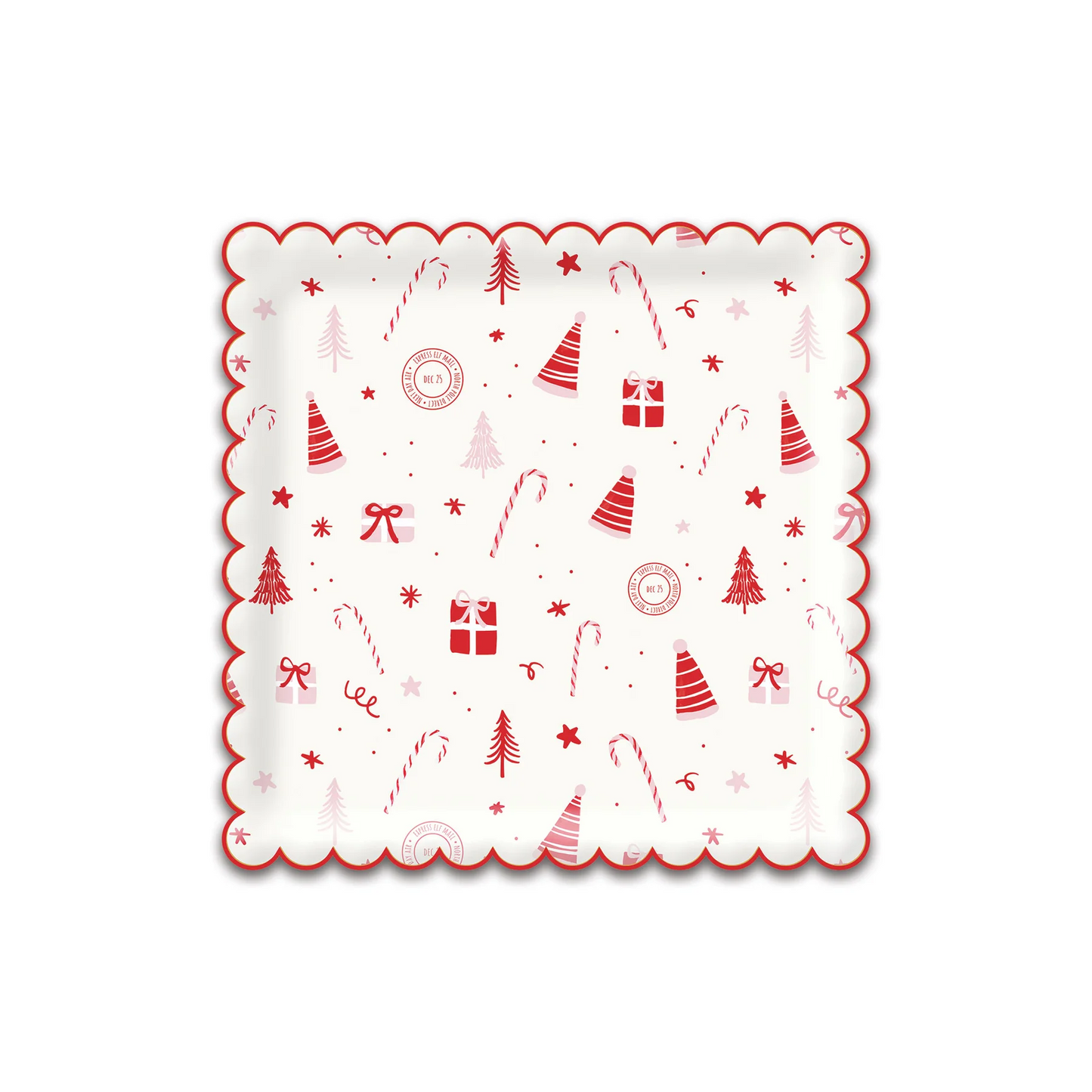 ELF1041 - ELF SCALLOP SCATTER PAPER PLATE