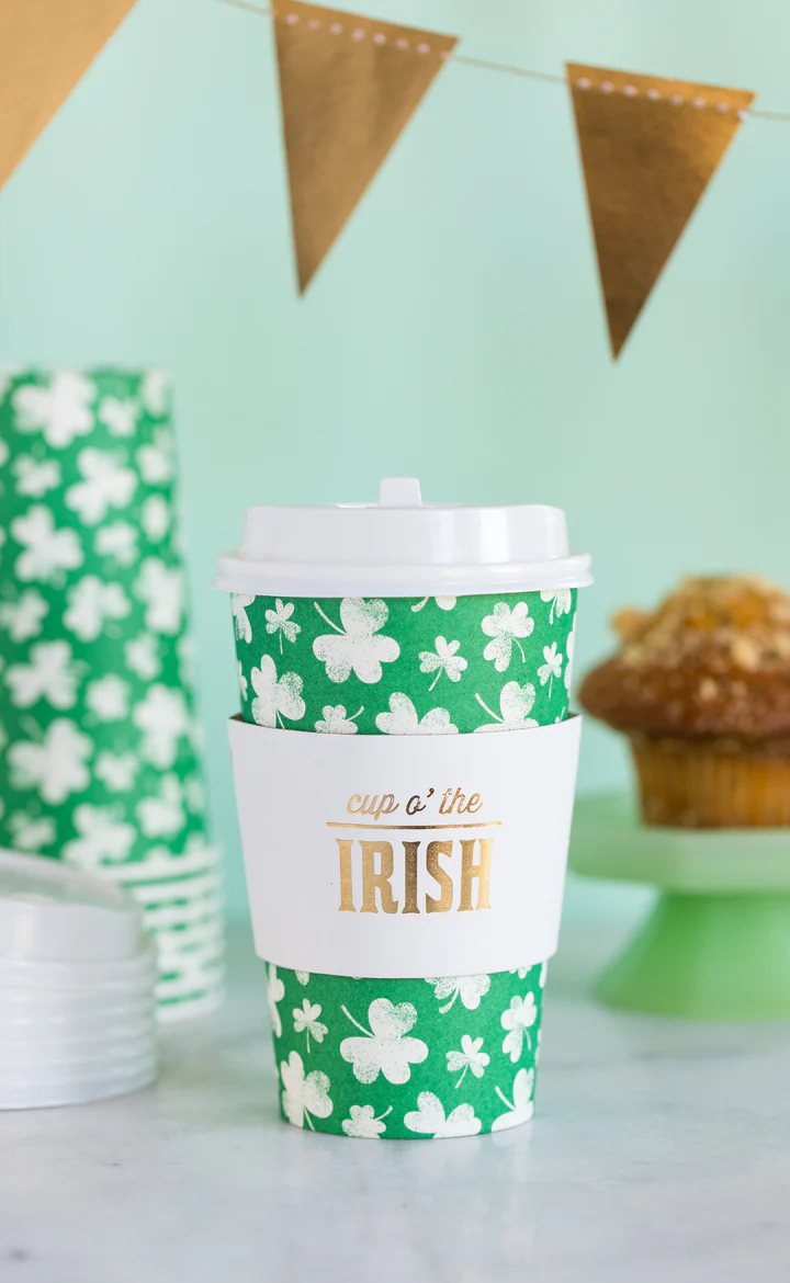 PREORDER: SHAMROCK PATTERN COFFEE CUP