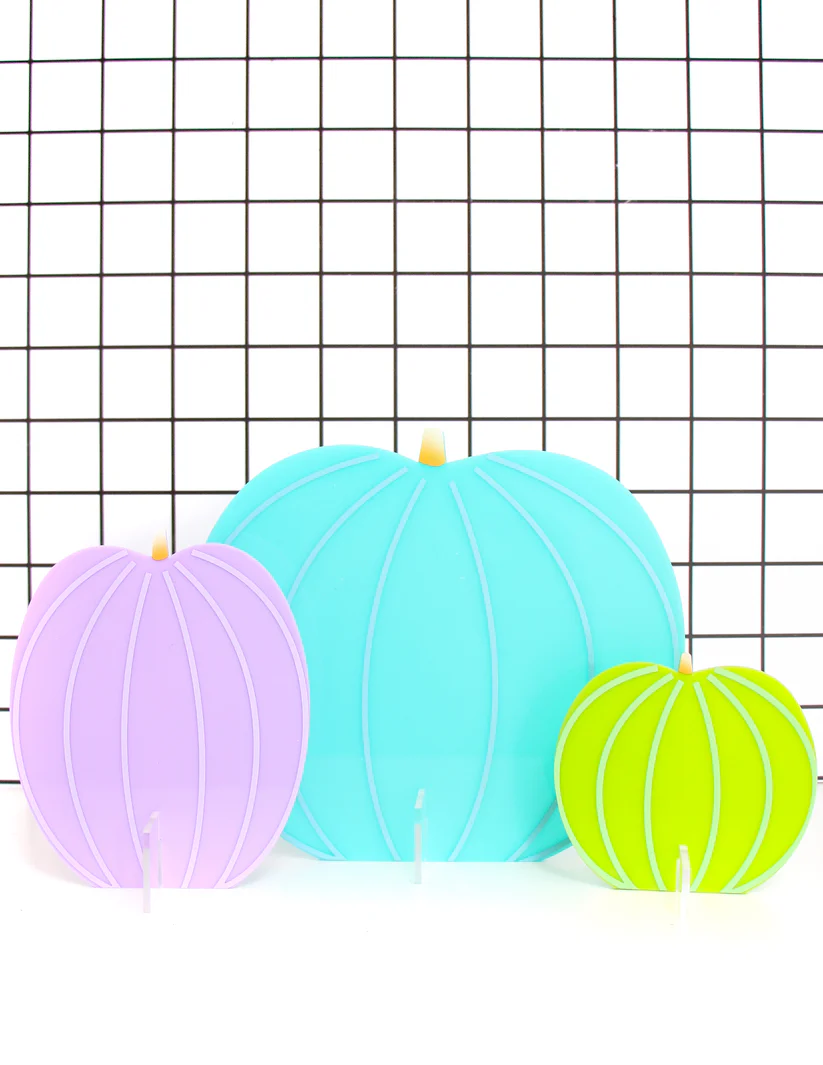 PREORDER: Acrylic Pumpkins - Blue Purple Set