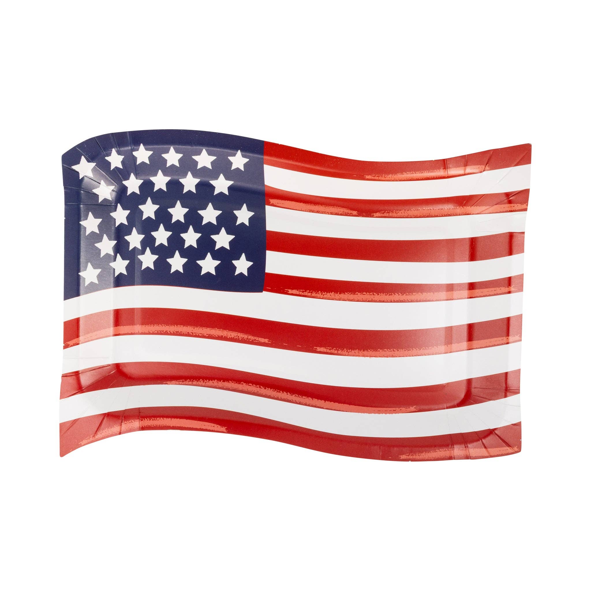PLPL1057 - Wavy Flag Plate (8 ct)