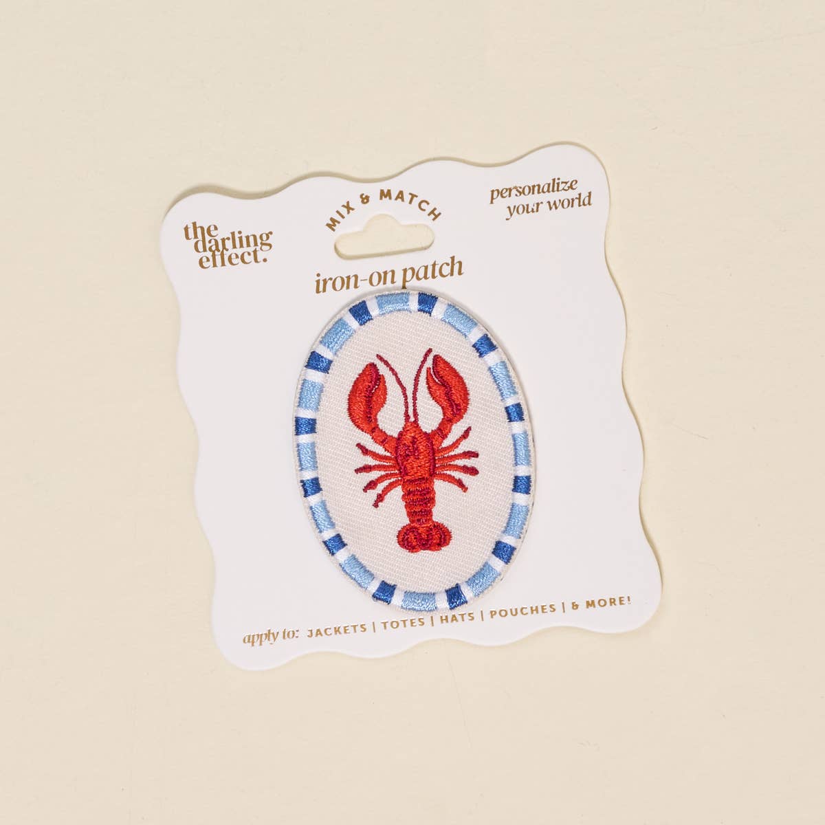 Mix & Match Iron-On Patch–Lobster