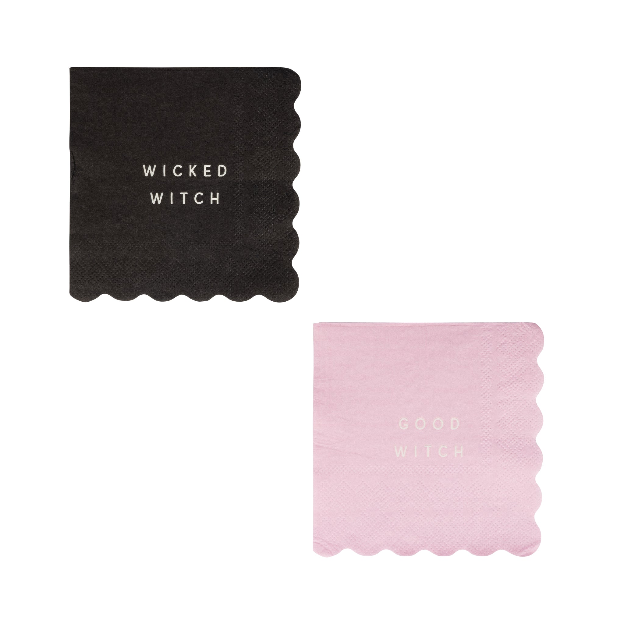 Presale: Wicked GOOD WITCH BAD WITCH COCKTAIL NAPKIN SET