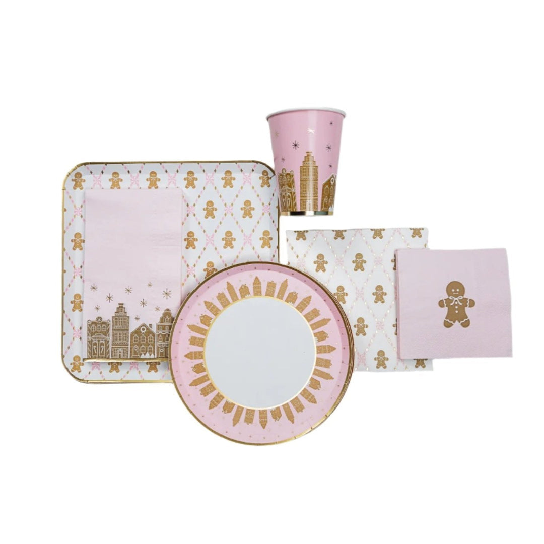 PRESALE: Pink Gingerbread Large Napkins