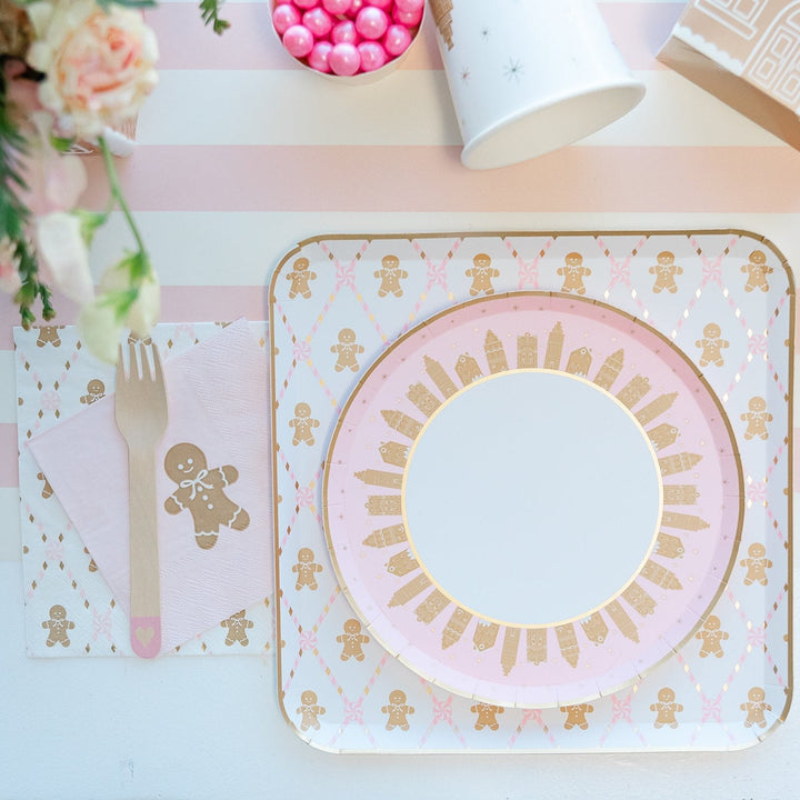 PRESALE: Pink Gingerbread Large Napkins