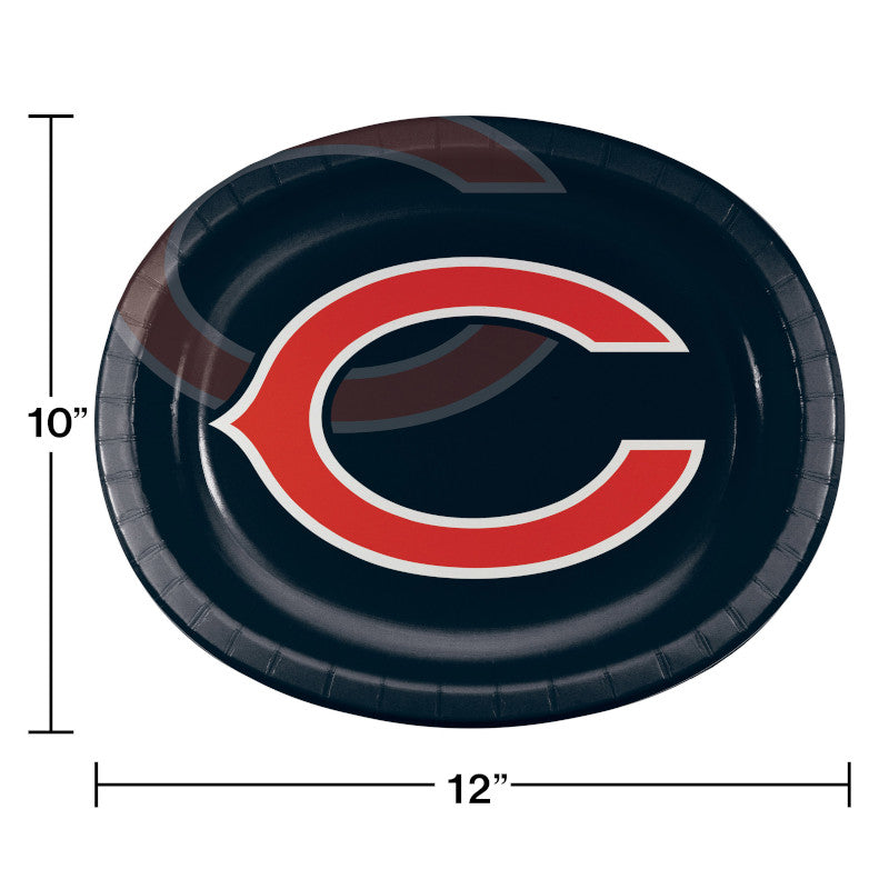Chicago Bears Oval Platter 10" x 12" (8)
