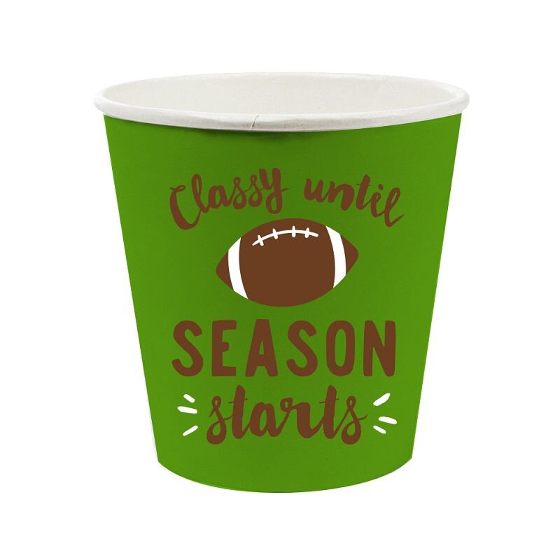 Classy Football 4oz Paper Shot Glasses (10)