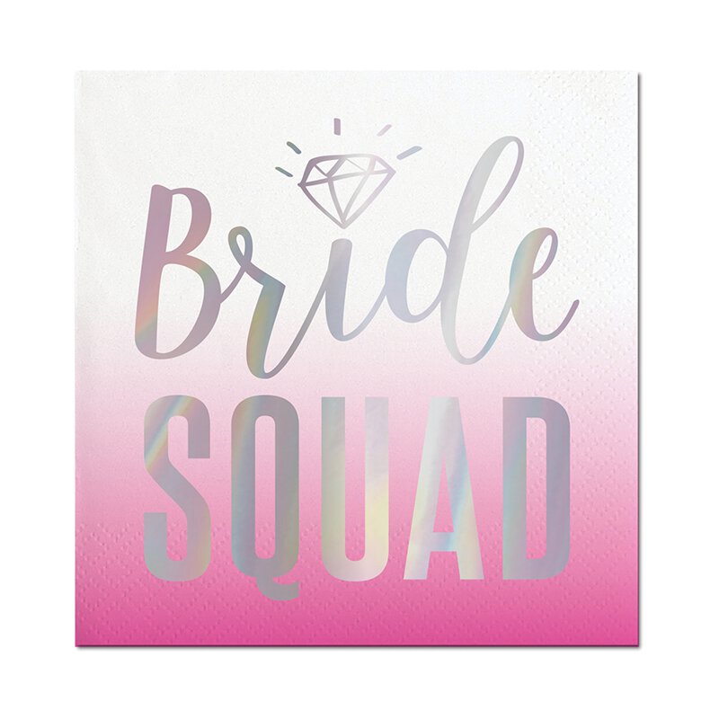 Bride Squad Foil Cocktail Napkin
