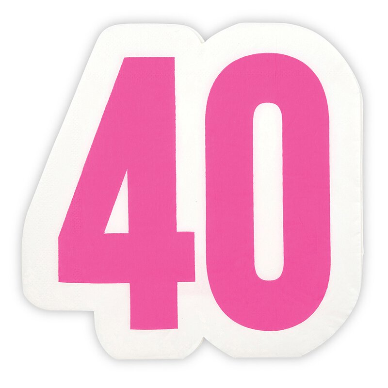 Jumbo Shaped Napkins - 40