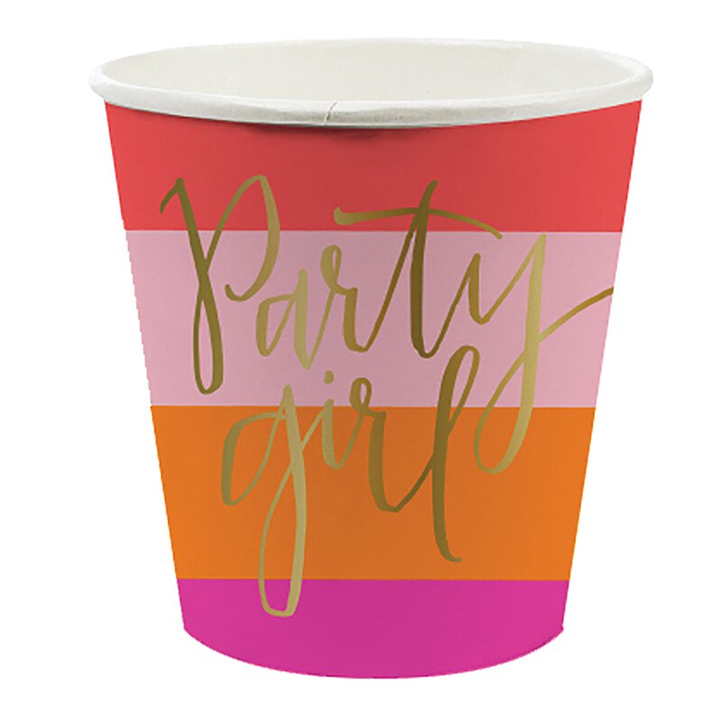 Party Girl 4oz Paper Shot Glasses (10)
