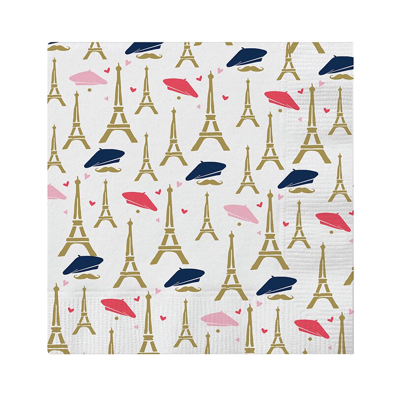 Eiffel Tower Beverage Napkins