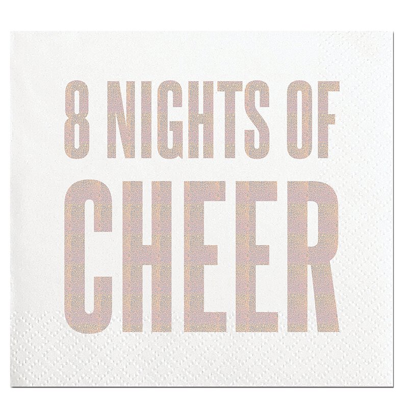 Foil Beverage Napkins - 8 Nights