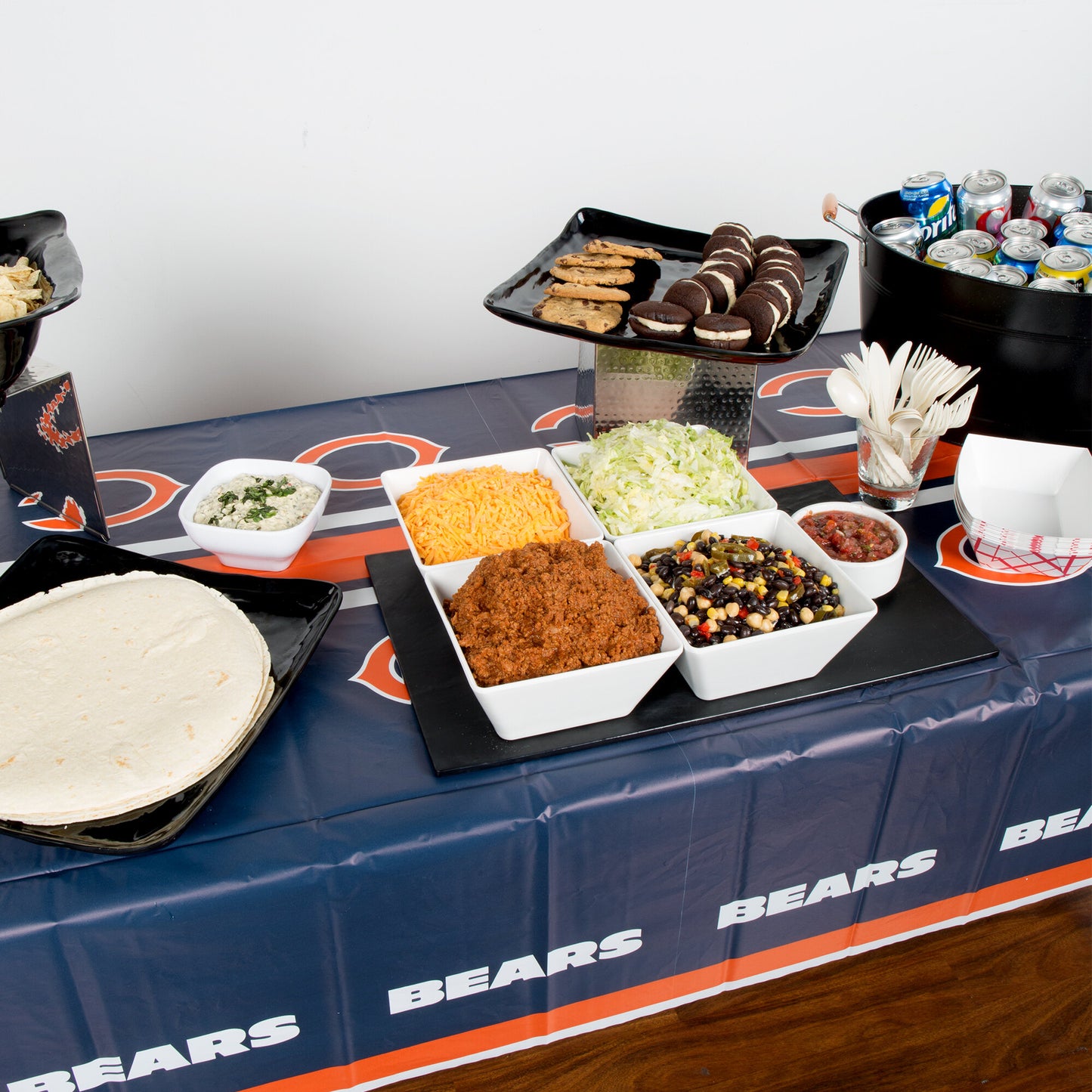 Chicago Bears Plastic Tablecloth, 54" x 102"