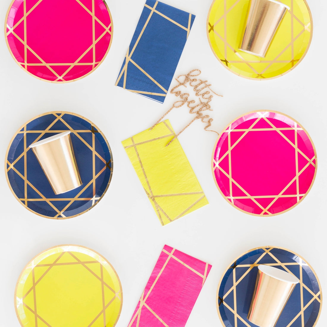 Enchanté Navy Guest Napkins (16)