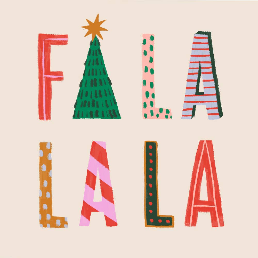 Holiday Cocktail Napkins 20ct |Fa La La 22