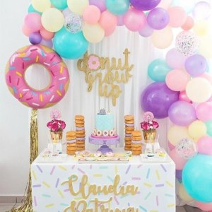 Donut Time Metallic Balloon 30"