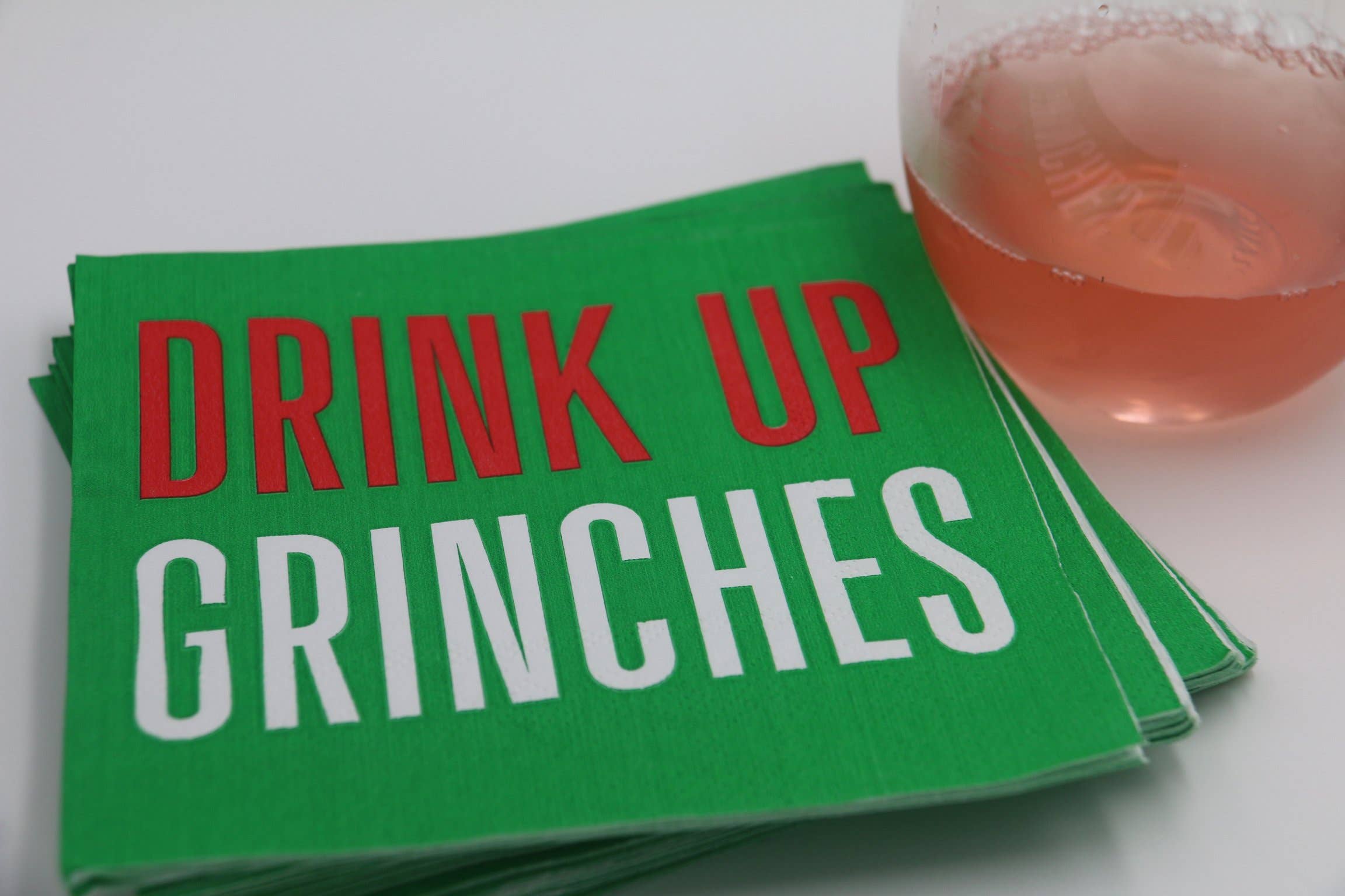 3 ply Cocktail Napkins 20ct | Drink Up Grinches