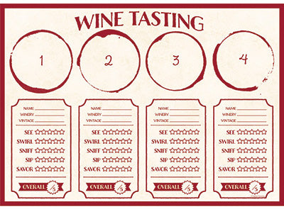 Sip Sip Hooray Wine Paper Placemats (24)