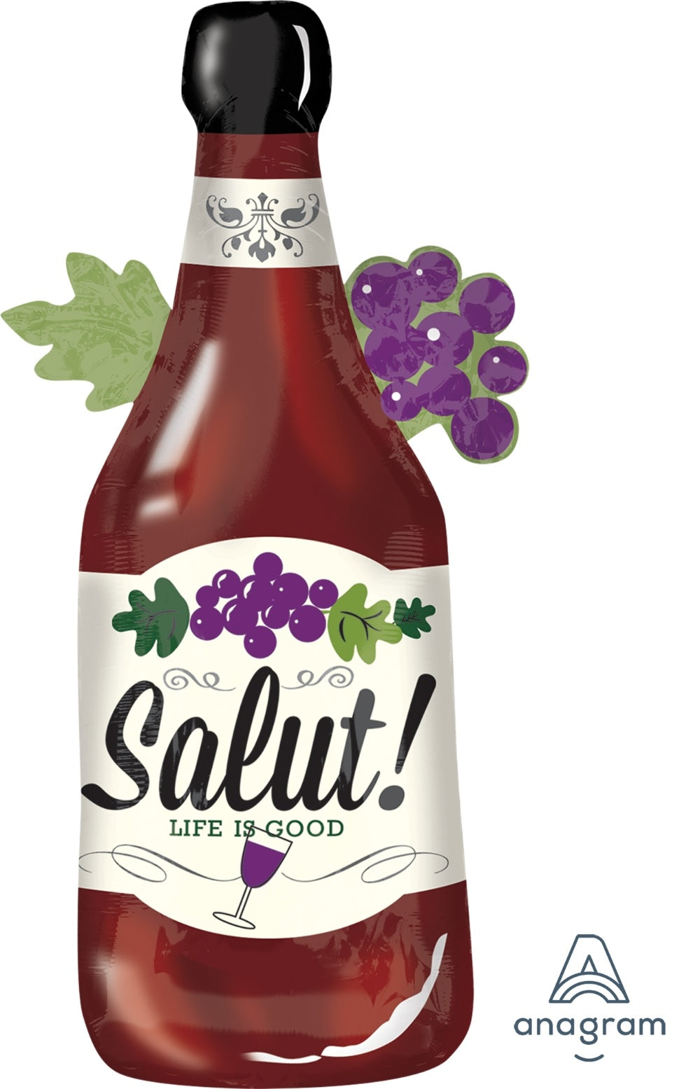 39" Jumbo Wine Bottle Balloon
