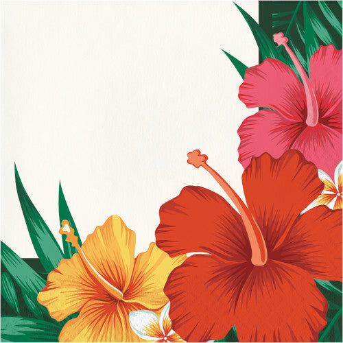 Luau Party Hibiscus Flower Napkin (16)
