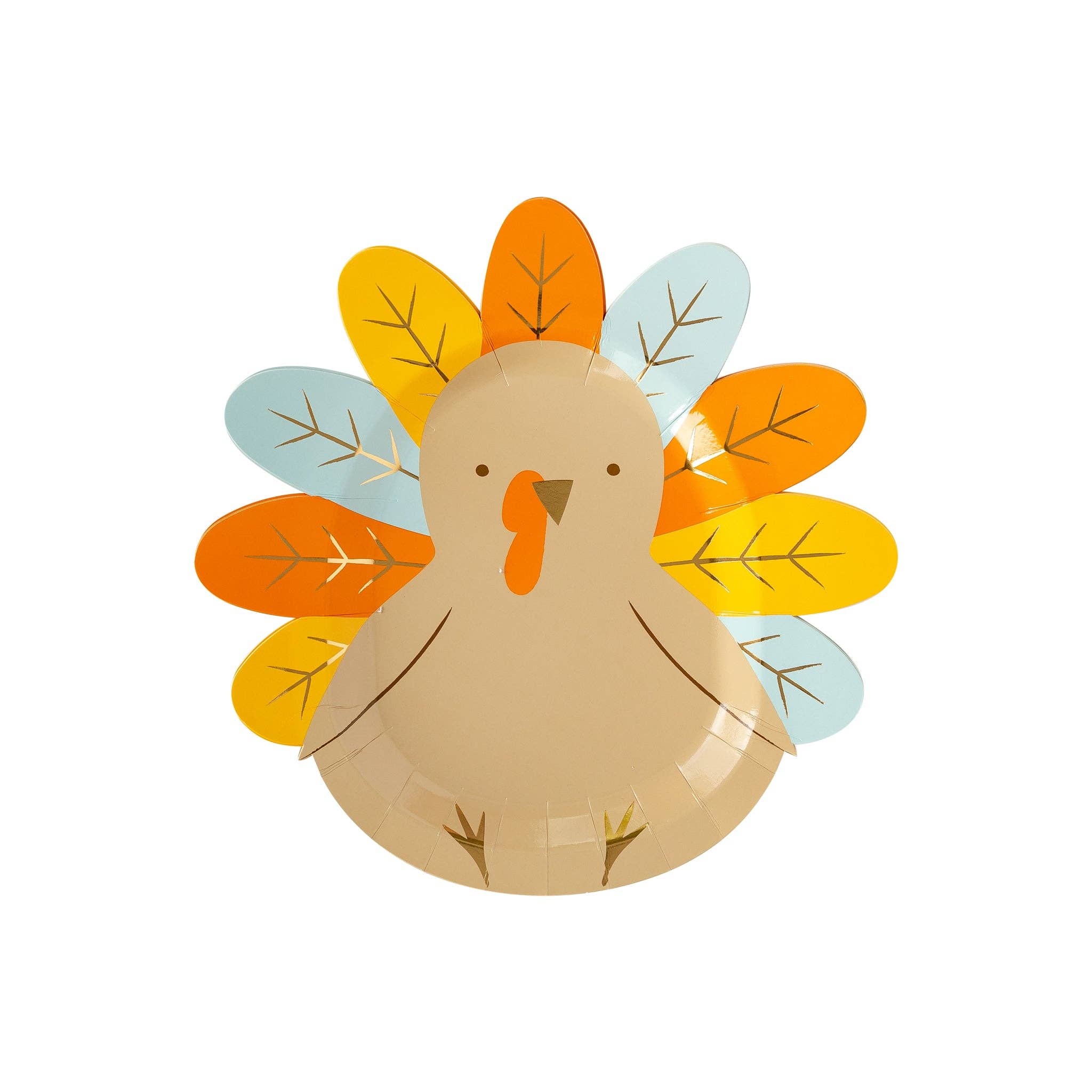THP937 - Harvest Turkey Shaped Plate
