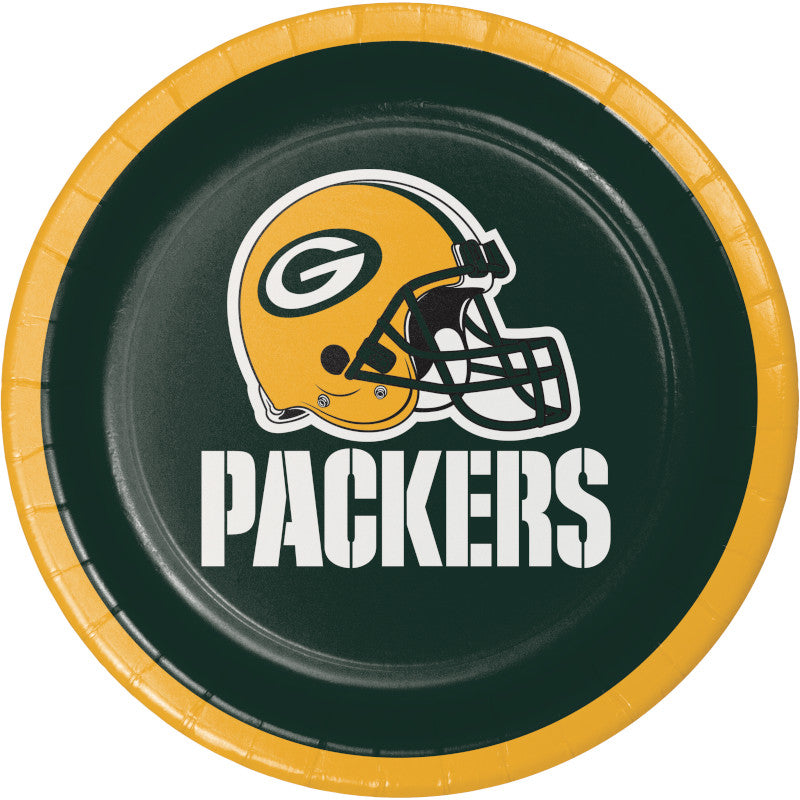 Green Bay Packers 7" Appetizer/Dessert Plate (8)
