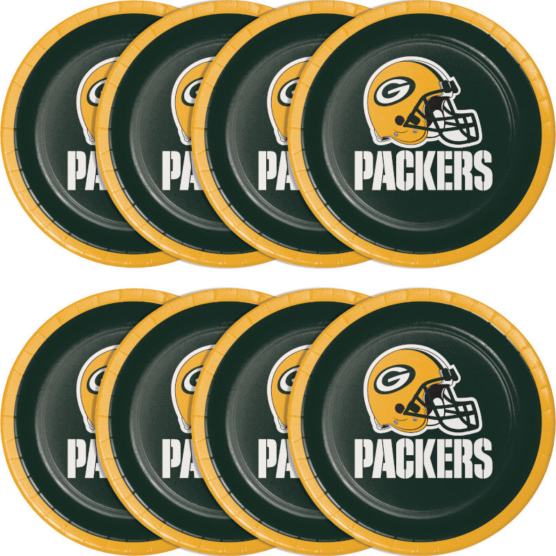 Green Bay Packers 7" Appetizer/Dessert Plate (8)