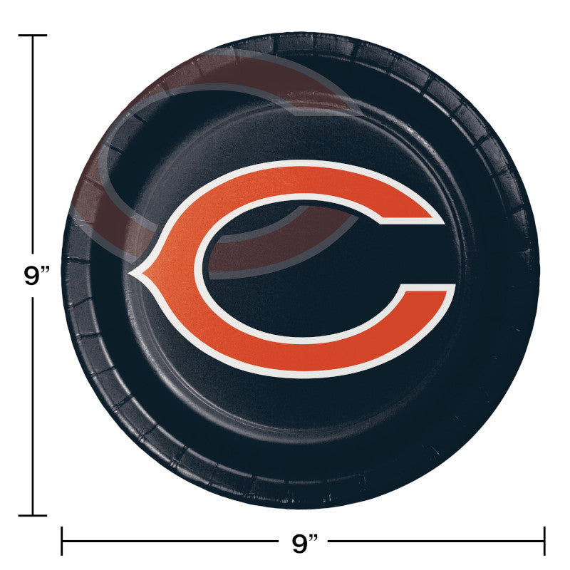Chicago Bears 9" Dinner Plate (8)
