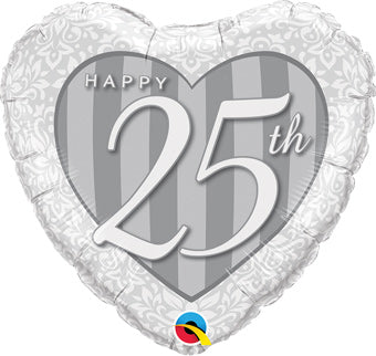 Happy 25th Anniversary 18" Balloon