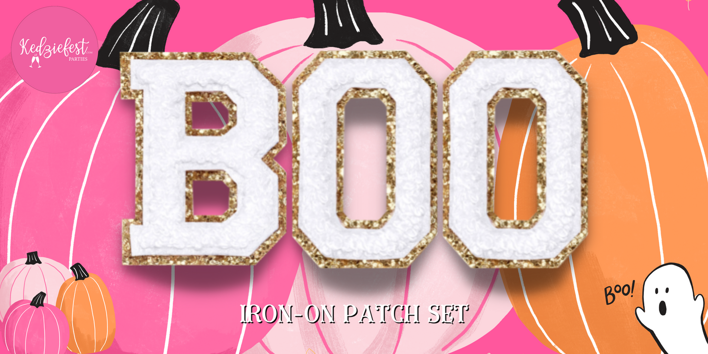 Chenille Iron-On Patch (Choose Color and Letter)