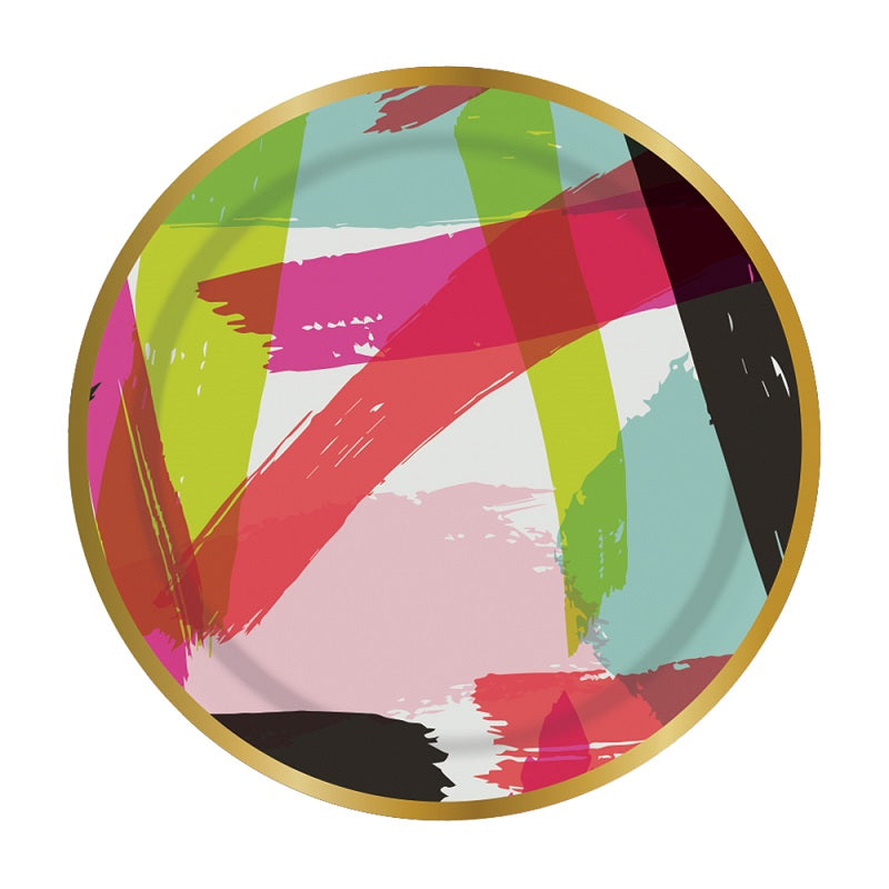 Brushstroke Paper Plate