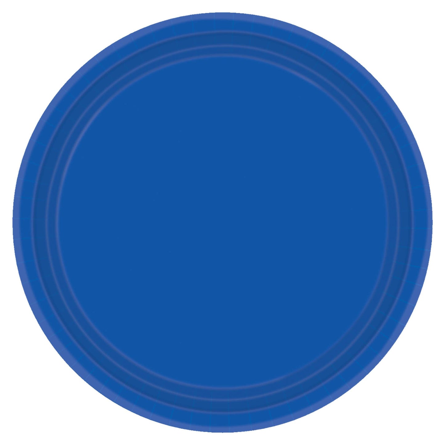 Royal Blue Solid Round Plates, 9"