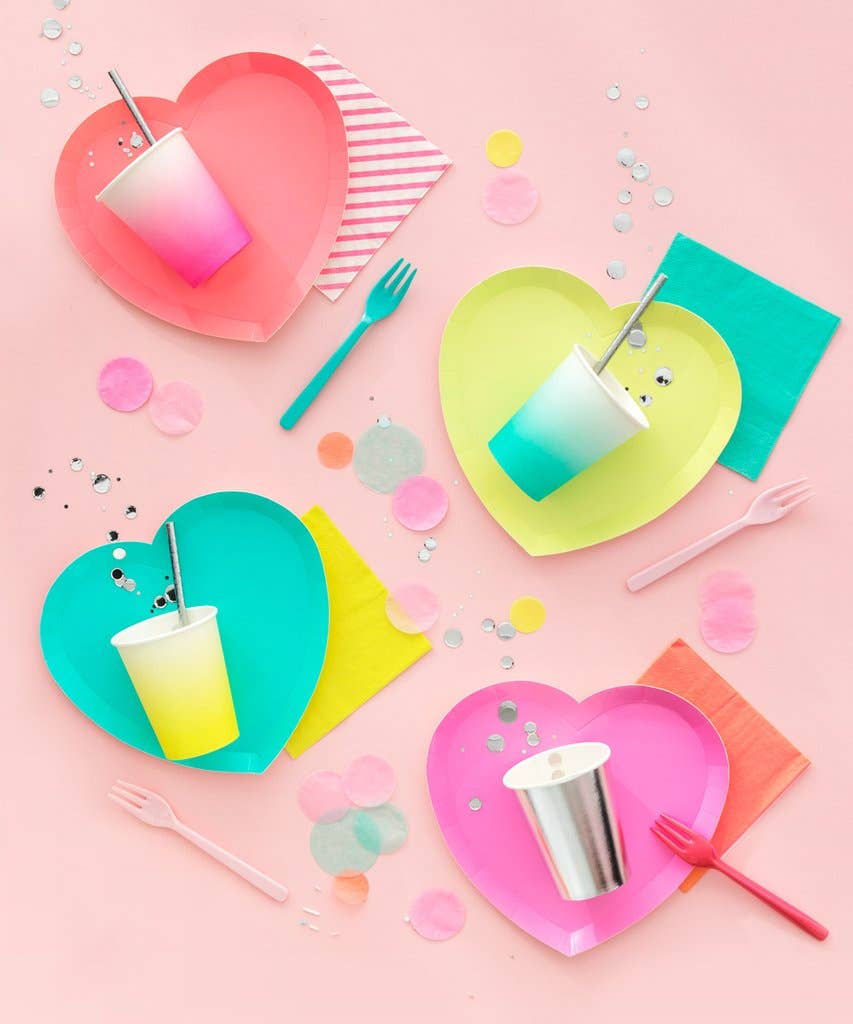 Novelty Plates - I Heart Neon