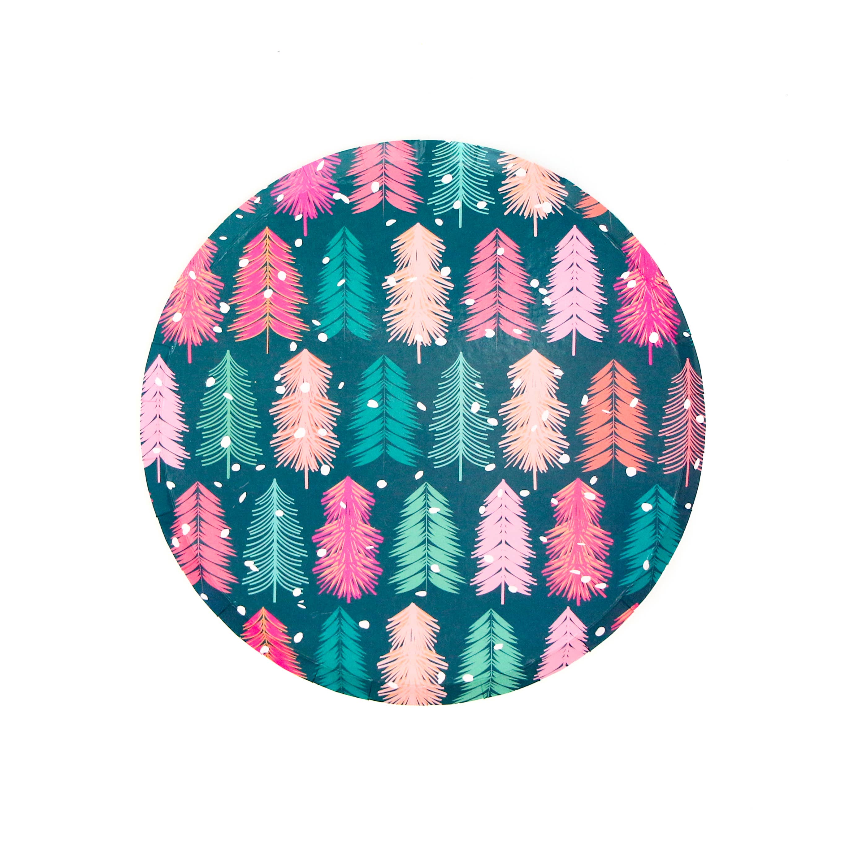 Bottle Brush Tree 8” Paper Plate (8)