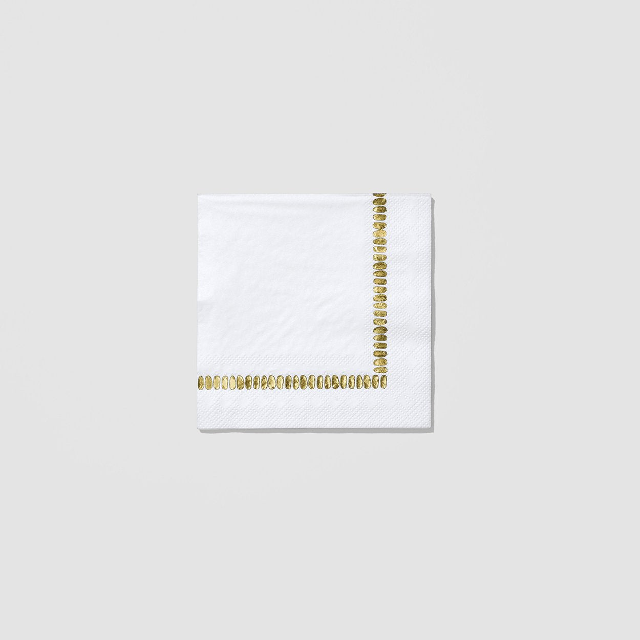 White Brushstroke Cocktail Napkins (25)