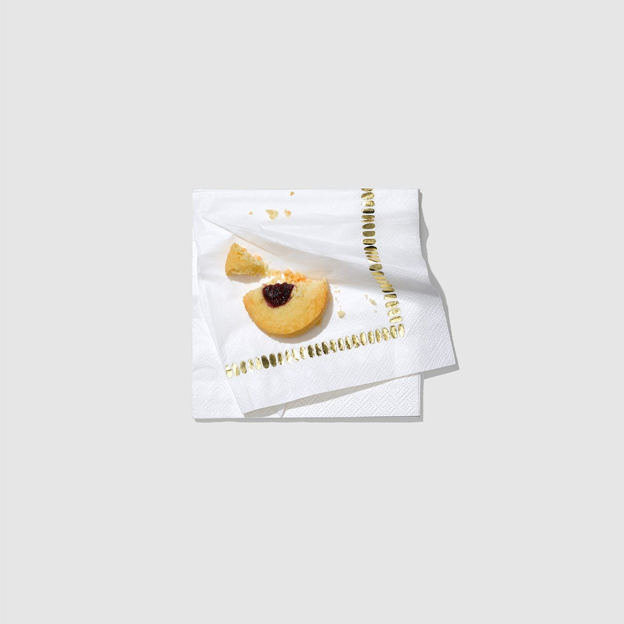 White Brushstroke Cocktail Napkins (25)