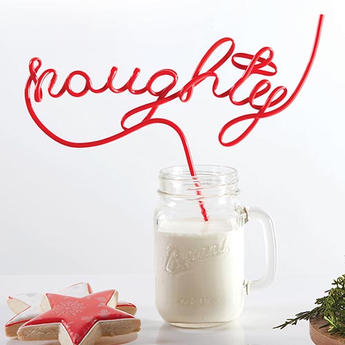 "Naughty" Word Straw