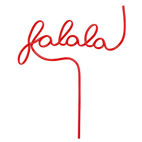 "Falala" Word Straw