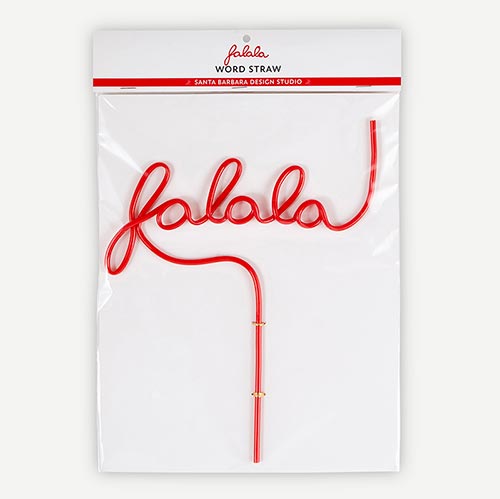 "Falala" Word Straw