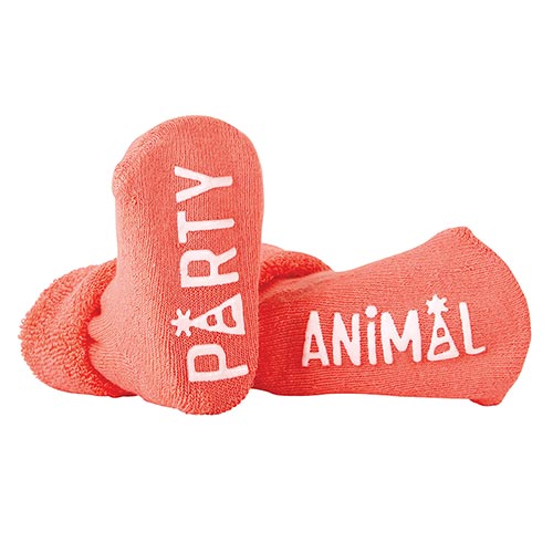 Party Animal Baby Socks 3-12 Months