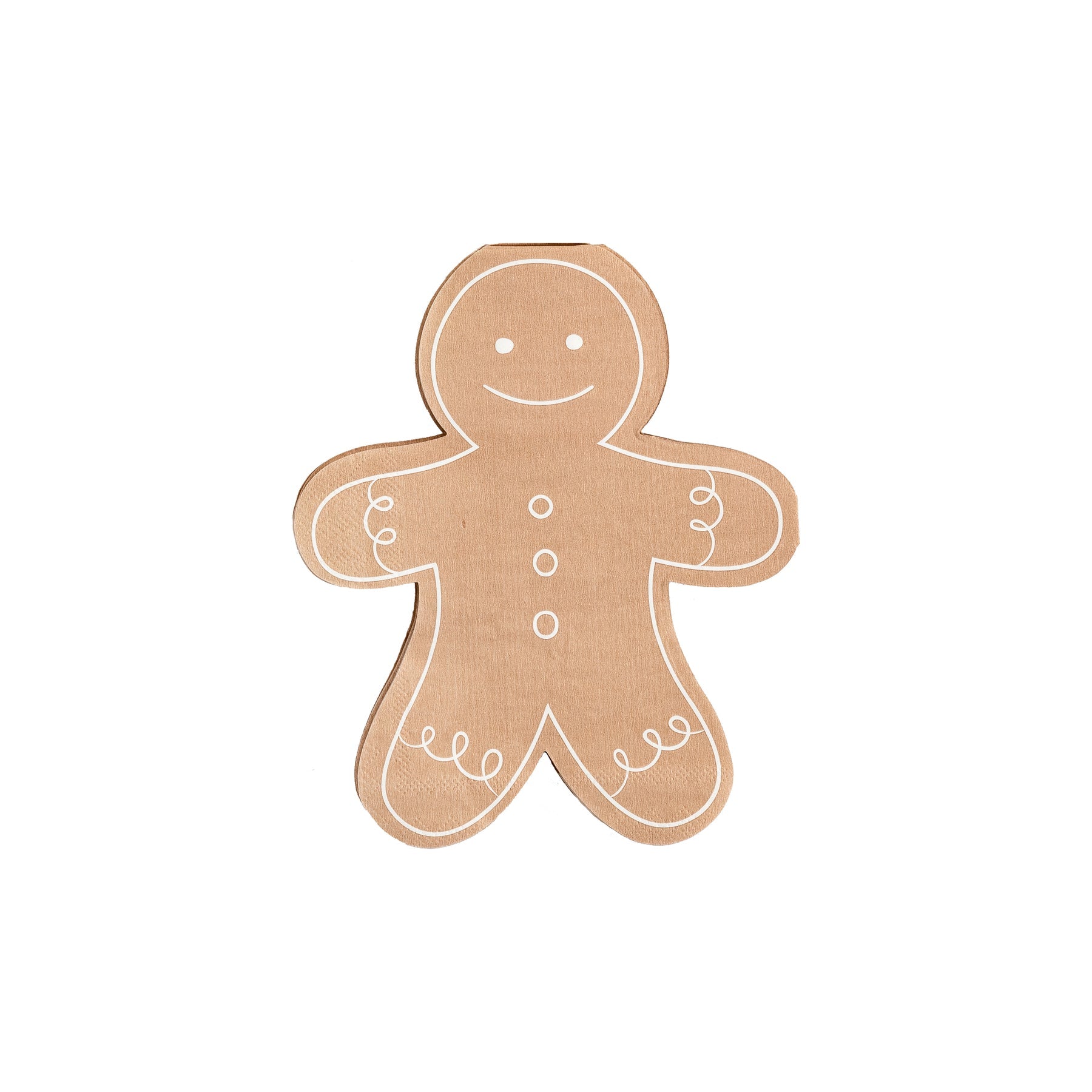 GINGERBREAD MAN SHAPED NAPKIN - Occasions by Shakira Collaboration - Ships Mid-November